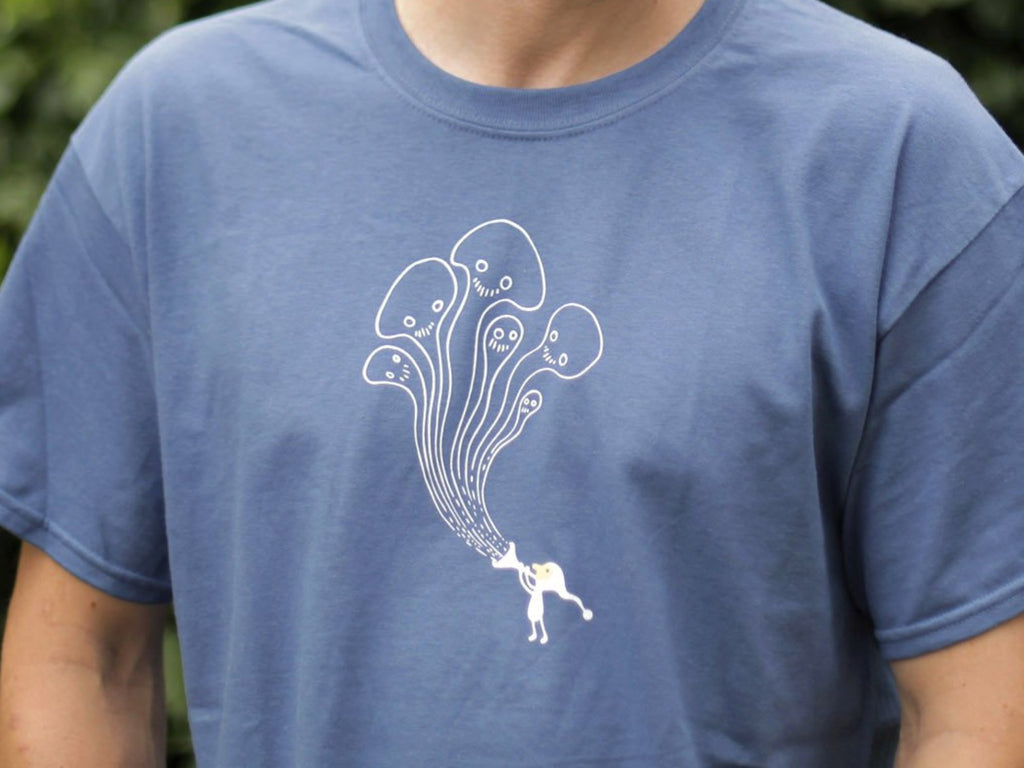 Amanita design Samorost 3 Gnome blue T-shirt